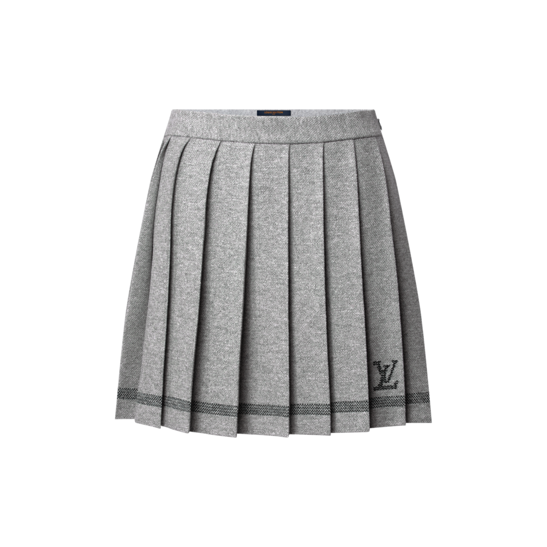 LOUIS VUITTON ルイヴィトン　プリーツ　スカート　グレー　34 Varsity Stripe Knit Skirt - Women - Ready-to-Wear | LOUIS VUITTON ®